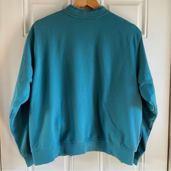 Alfred Dunner Embroidered Beaded Button Up Cardigan Size Large Teal - Picture 5 of 9